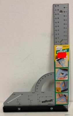 Wolfcraft Universalwinkel Anschlagwinkel Winkelmesser Messwinkel Tischlerwinkel