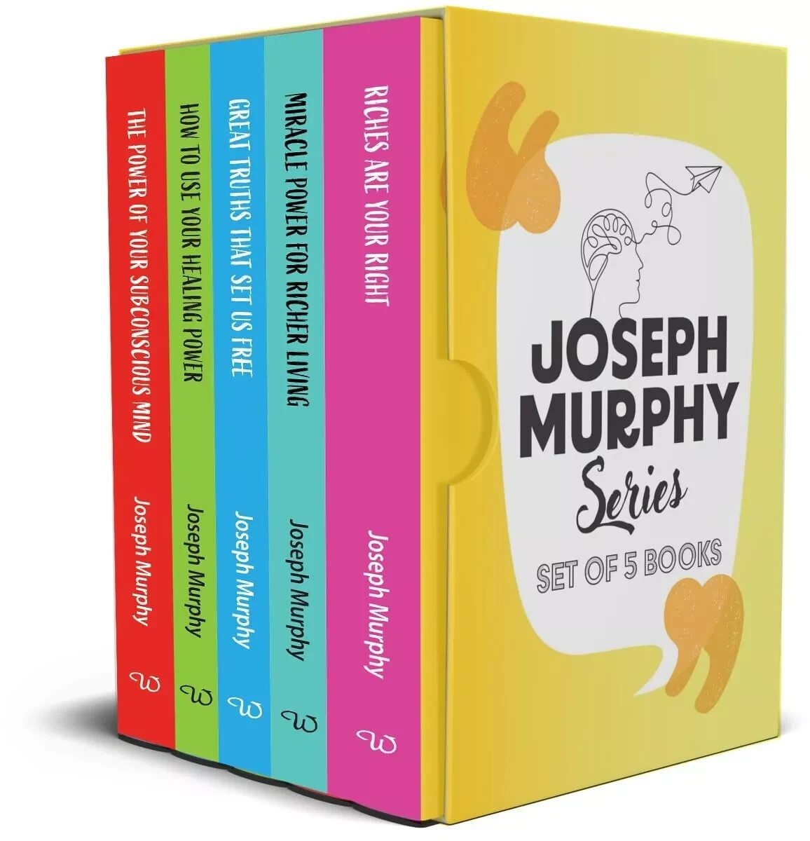 Joseph Murphy Collection 5 Books Box Set Riches Are Your Right, Miracle Power