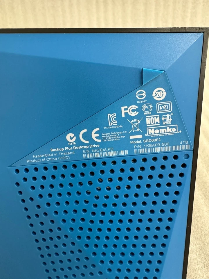 Seagate Backup Plus Desktop Drive 4TB_P/N  1KBAP3-500 - Image 4 of 4