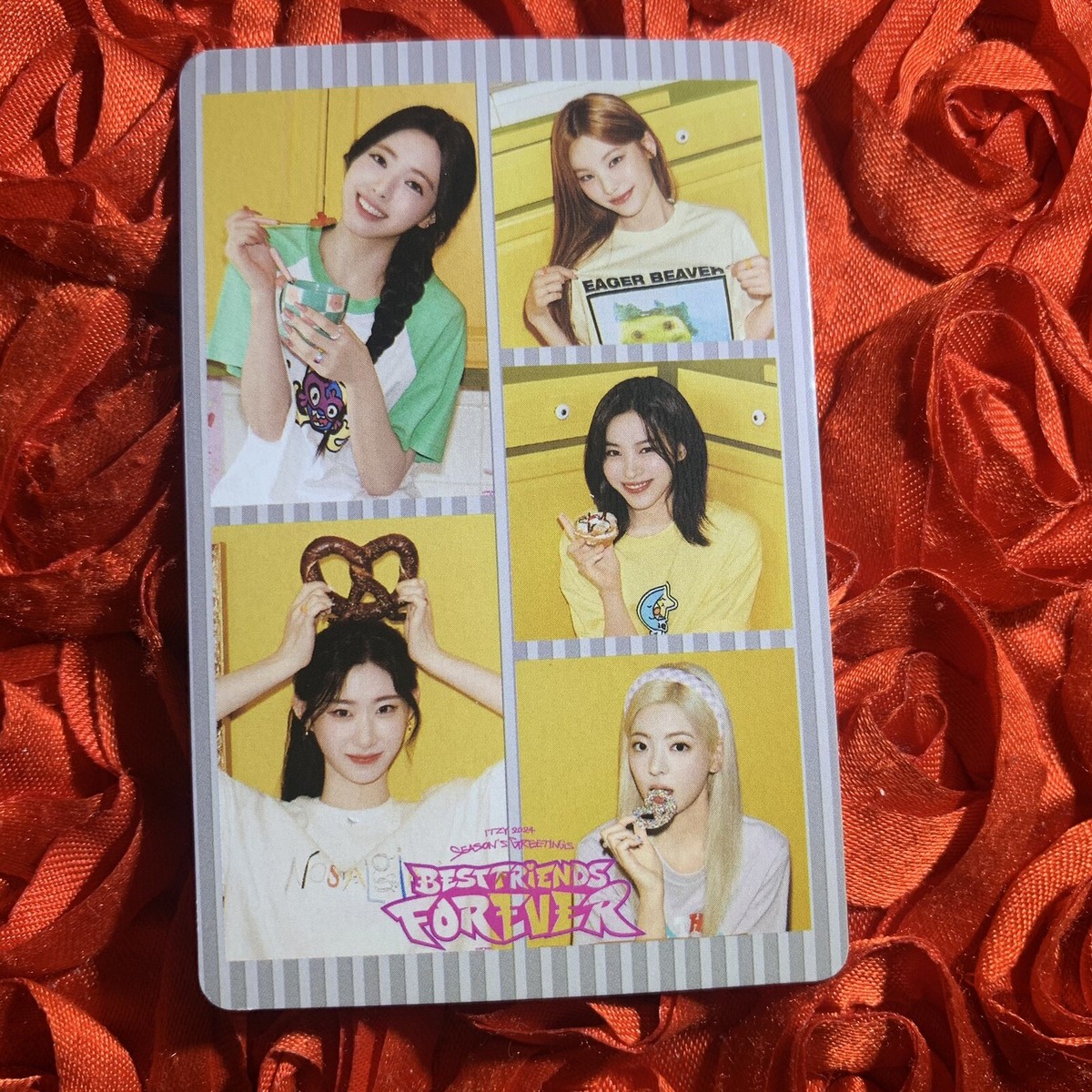 ＢＥＳＴＩＥ　 Ｊｕｎｇ Ｙu Ｊi　 トレカ【希少】 Yeji ITZY BFF Edition Celeb K-POP Girl Photo Card Cute Kawaii