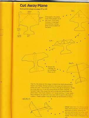 PAPER PLANE KIT-INTRODUCTION TO PRINCIPLES OF AERONAUTICAL DESIGN-PETTIGREW 1977