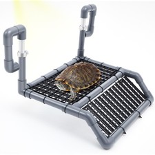Chunful Adjustable Extra Large Turtle Basking Platform, Wider Black and Gray