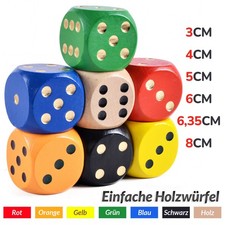 Bunte Würfel 30mm-80mm Ersatzwürfel Augenw�...