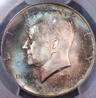1964 P Kennedy Half Dollar PCGS MS66 Toned, 90% silver, Video, FREE SHIPPING