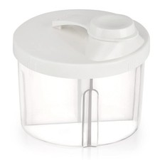 Baby Formula Dispenser On The Go, Non-Spill Rotating Four-Compartment Formula Co