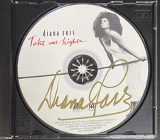 DIANA ROSS Autographed Signed Take Me Higher 1995 CD Disc SUPREMES