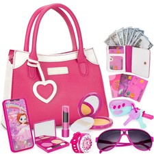 Play Purse for Little Girl, Pretend Princess Play Girls Toys for 3 4 5 6 7 8 ...