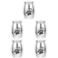 5pcs Dog Cat Ashes Urn Keepsake Ashes Keepsake Pot Pet Urn Memorial Pet
