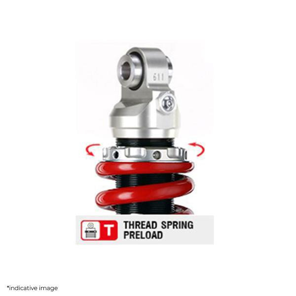 Ammortizzatore posteriore YSS G-Top 325mm Kawasaki ZX6R