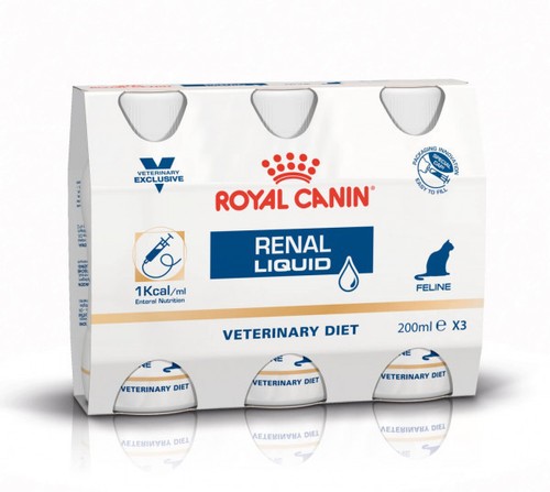 Royal Canin Renal Liquid 3 x 200g Feline Katze chronische Nierenerkrankung