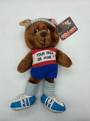 Vintage Russ YOUR PACE OR MINE Läufer Jogger Plüschtier Stofftier Teddy Stoffpuppe 10 Zoll