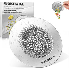 Sink Drain Strainer, Reversible Anti-Clog Mesh Strainer with 304 Stainless Steel
