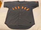 Vintage Retro 1990s Nike Air Jordan 23 Woven Men's Baseball Jersey Size L-XL