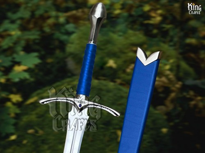 #ad Hand Forged High Polished Carbon Steel L0TR Sword Vikings king Sword $129.00