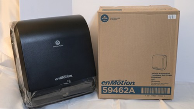 #ad GP Pro EnMotion 10” Auto Touchless PT Dispenser Black 59462A New Old Stock $61.48