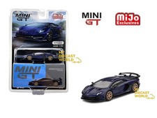 1/64 MINI GT #343 LAMBORGHINI AVENTADOR SVJ VIOLA ALETHEIA PURPLE MGT00343