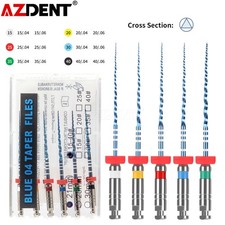 Dental Root Canal Rotary Niti Files Endo V Blue Engine Use 21/25mm 04/06 #15-#40