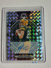 2023 Panini Mosaic Sean Clifford Auto Rookie Silver Prizm #361 RC Football Card. rookie card picture