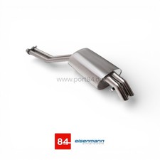 Mercedes SL R107 C107 Eisenmann Endschalldämpfer Sportauspuff 2x55mm OEM Look