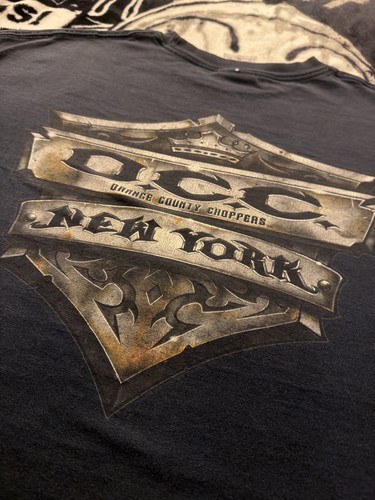 Orange County Choppers OCC New York Graphic T-Shirt Black Tennessee River XL