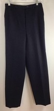 VINTAGE PENDLETON BLACK 100 VIRGIN WOOL LINED PANTS SIZE 6 PETITE .
