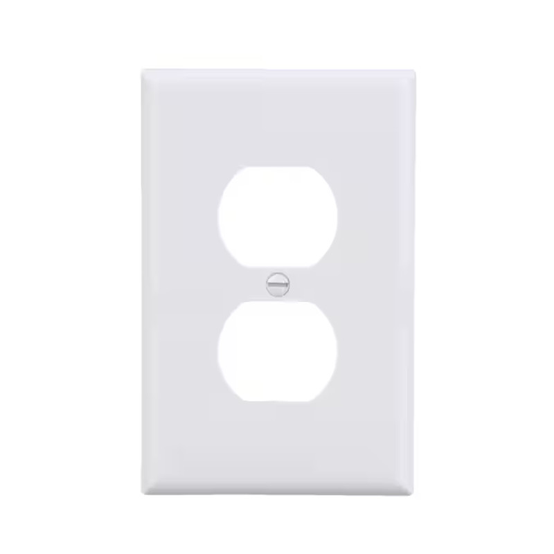 Eaton 1 -Gang Midsize Size White Polycarbonate Indoor Duplex