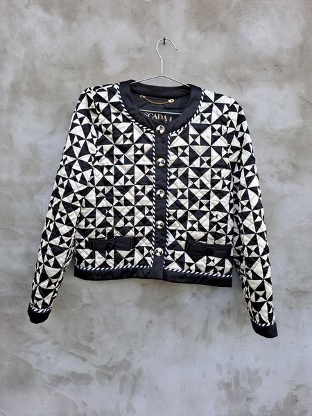 Women Escada Blazer Black Silk 36 / S / 44