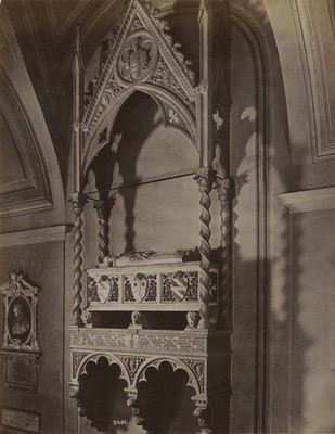 Italy Florence Basilica Santo Spirito Cloister Old Photo Alinari 1880
