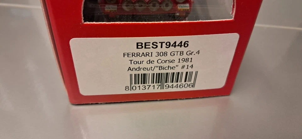 Best model Ferrari 308 GTB GR.4 #14 Andreut Tour de Corse 1981 1/43 9446 - Immagine 3 di 3