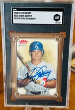 2004 Fleer Greats  - Autographs Steve Garvey #110 SGC Authentic