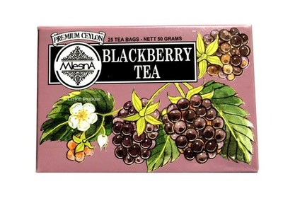 Mlesna Blackberry Flavored Pure Ceylon Tea  (200g/7.05oz) 100 Tea bags