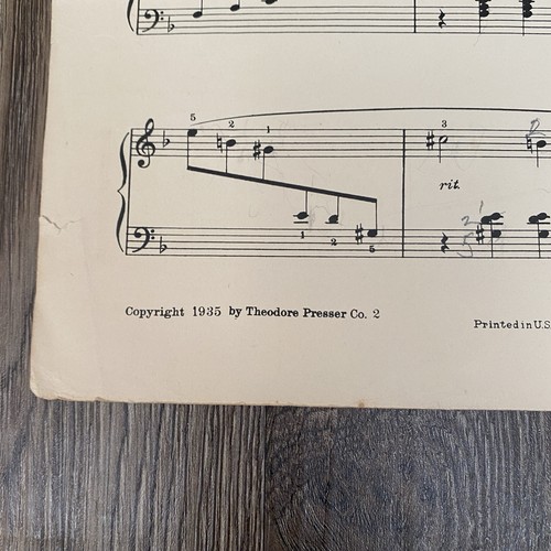 Climbing the Hill 1935 Piano Solo Sheet Music Cyrus Mallard - Picture 4 of 7
