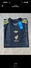 2pck New adidas Mexico Jerseys - Black And Gold Or Green
