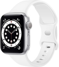 Soft Silicone Strap Compatible with Apple Watch Series 7 41mm 45mm