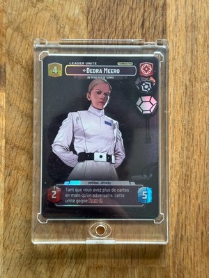 Dedra Meero Showcase FR Star Wars Unlimited Booster to Sleeve to Case
