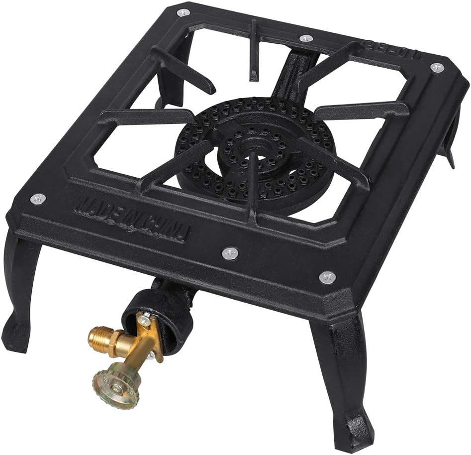 Portable Stove Burner Cast Iron Propane LPG Gas Cooker for Patio Outdoor