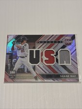 2018 Panini Elite Extra Edition - USA Materials Shane Baz #USAM-SB Purple /25...