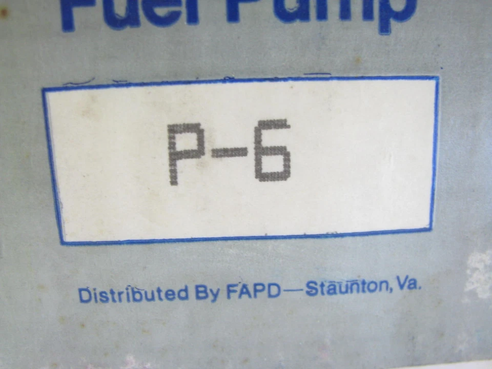 Bomba de combustible eléctrica de repuesto Federated P-6 en tanque Foto 3 de 3