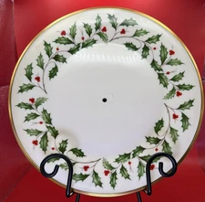 Lenox Holiday Dimension Collection China  10 5/8” Tidbit Server *Missing Handle*