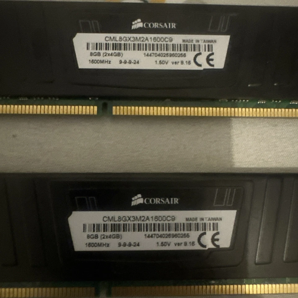 Titel:Corsair Vengeance LP 2×8 GB DDR4 RAM – gebraucht, Made in Taiwan - Bild 2 von 3