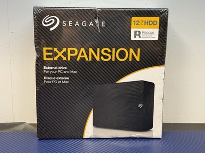 New - Seagate Expansion External Drive 12TB (SRD0NF2) Black