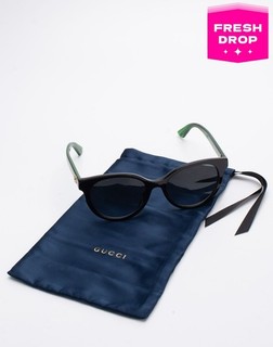 RRP€445 GUCCI GG0702SKN Butterfly Sunglasses Gradient Lens Logo Made in Italy