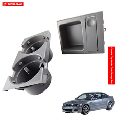 Coin Storage Box Fit 99-06 Bmw E46 323i 325i 328i Console Cup Holder Gray Center