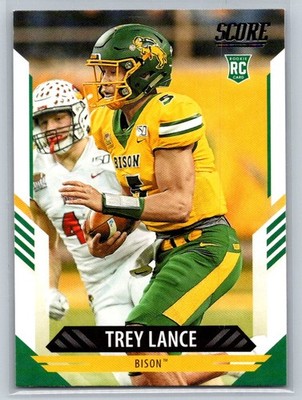 2021 Score Trey Lance RC North Dakota State Bison #303