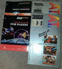 Atari 400/800 Computer  System Manuals STAR Raiders Missle Command And More  image