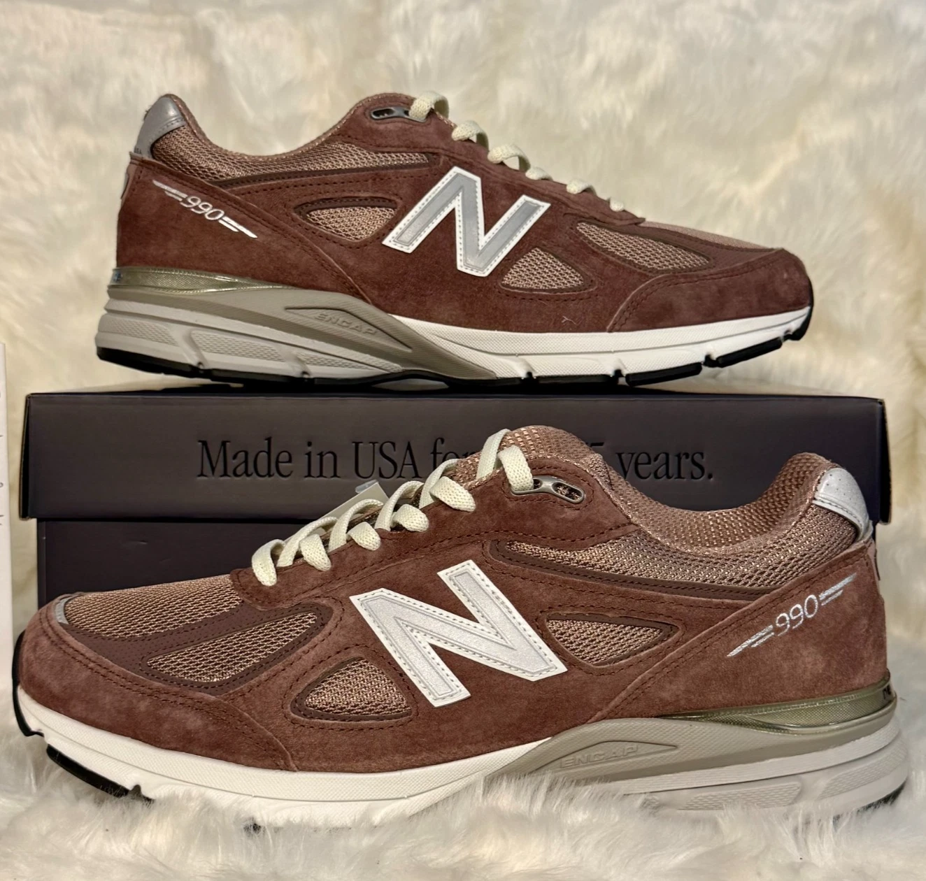 11.5M - Kith x New Balance 990v4 Made in USA 'Dusty Mauve' U990TK4