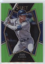 2022 Panini Select Premier Level Neon Green Prizm 46/99 Mark Canha #148 4z8