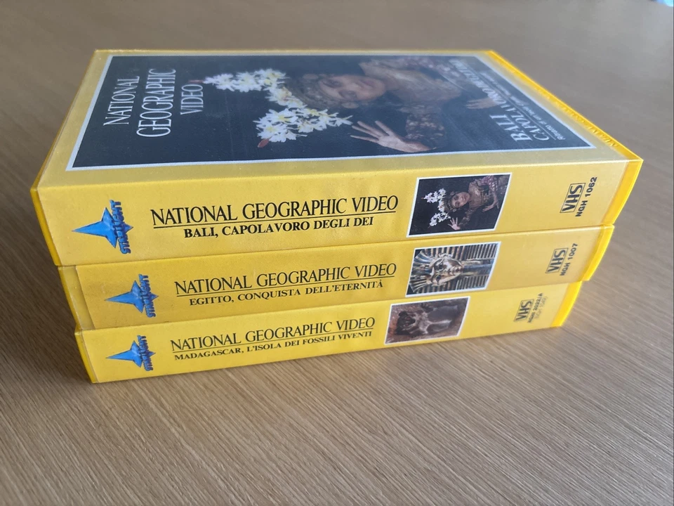 Lotto 3 VHS National Geographic Video - Egitto, Bali, Madagascar - Come Nuovi - Immagine 3 di 4