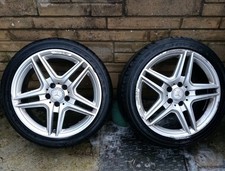 SET of TWO MERCEDES 2013 AMG ALLOY WHEEL 18” A2124013702 E CLASS 9.0Jx18H2 