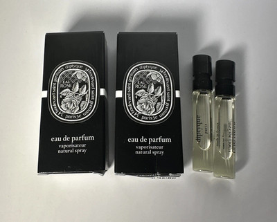 2 x Diptyque EAU Rose EAU De Parfum Spray Sample Size 2ml Each